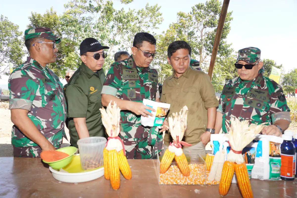 Kunjungan ke stand di sekitar lokasi panen raya