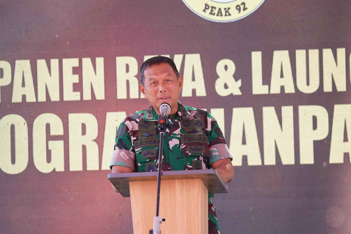 Sambutan Bapak Mayjen TNI Drajad Bima Yoga yang mewakili Bapak Kepala staf Angkatan Darat